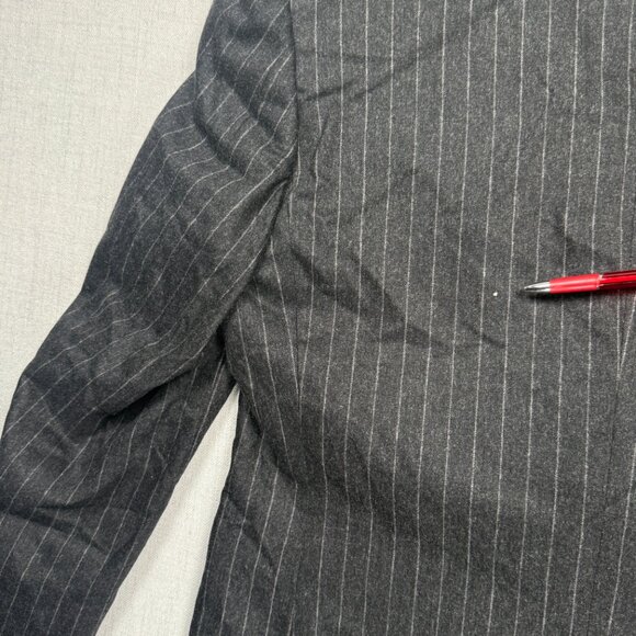 Vintage Paul Stuart Blazer Double Breasted Pinstripe Gray Lined Size Chest 41 - Picture 4 of 8